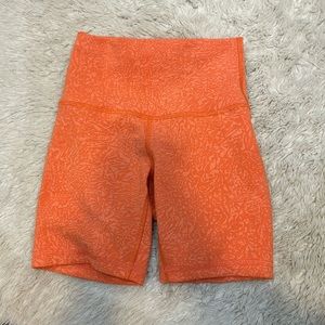 lululemon wunder train biker shorts 6inch